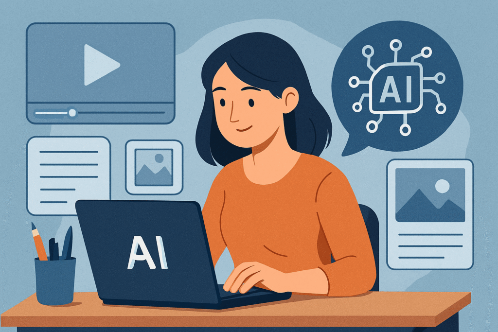 إنشاء محتوى بالذكاء الاصطناعي