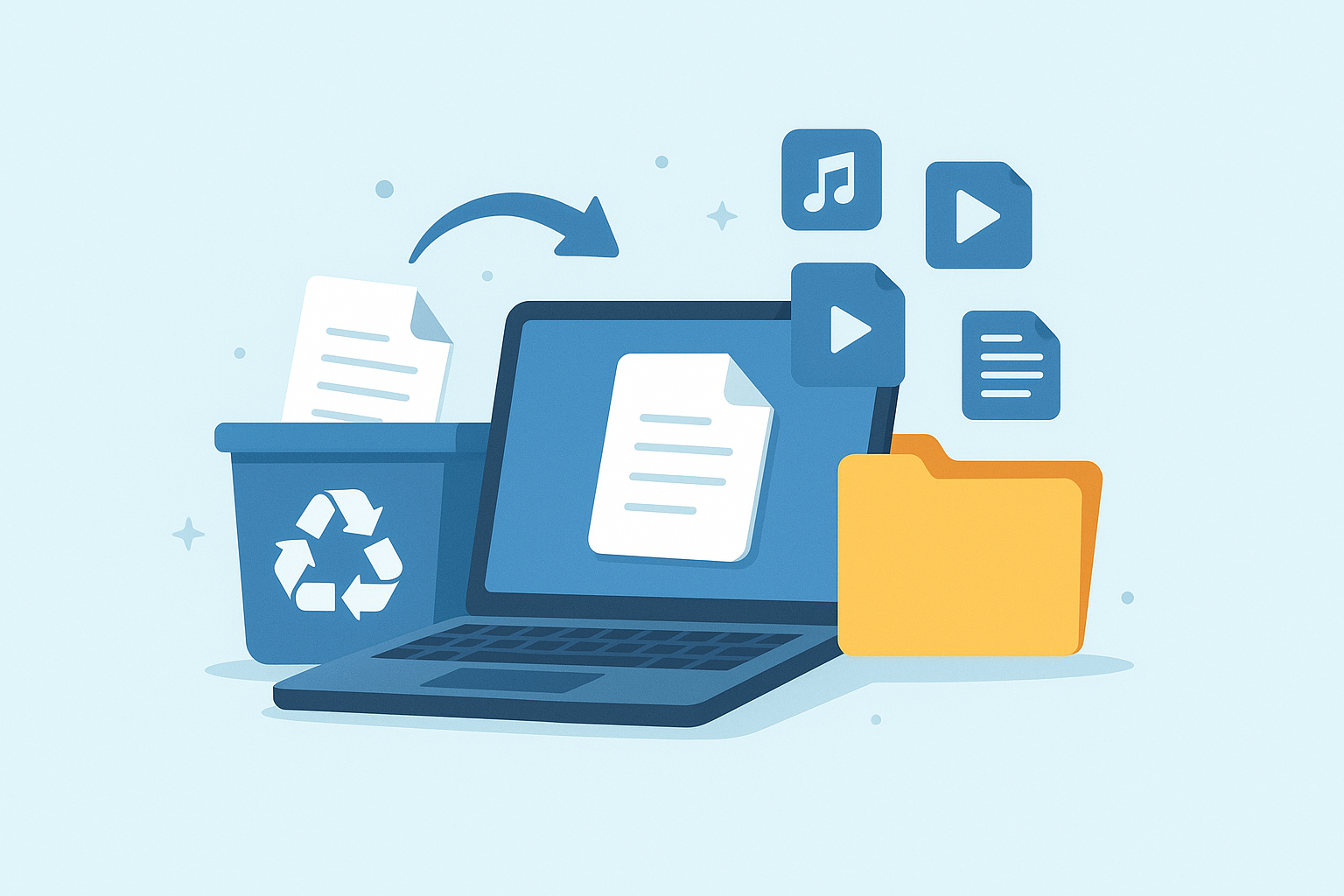 استعادة الملفات المحذوفة من الكمبيوتر